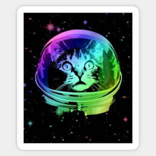 Cat Astronaut In Space Sticker